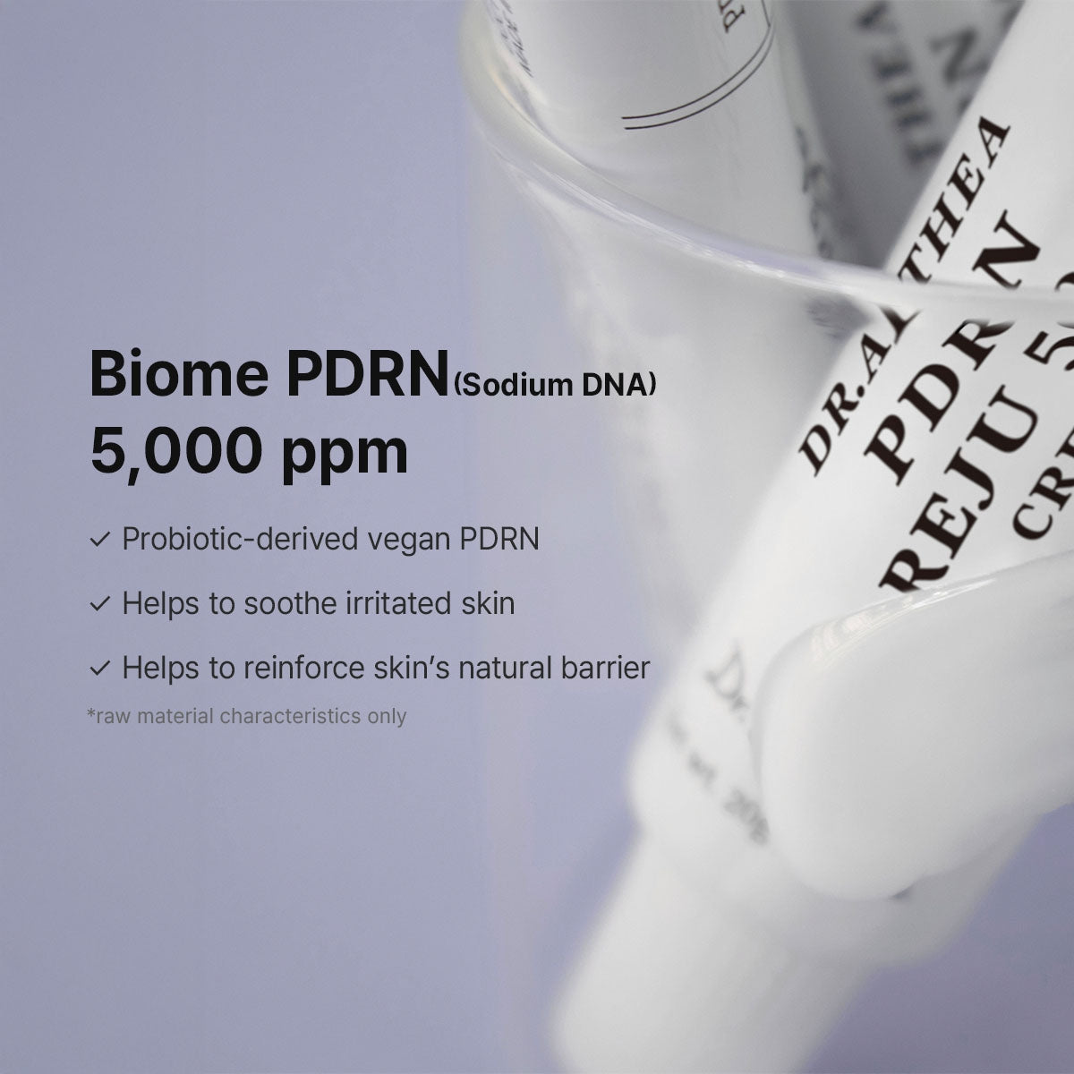 Dr.Althea PDRN Reju 5000 Cream | Biome PDRN Cream for Irritated, Sensitive Skin | Soothing Face Moisturizer with Panthenol and Centella | Korean Vegan Skin Care for All Skin Types, 0.7 Fl Oz