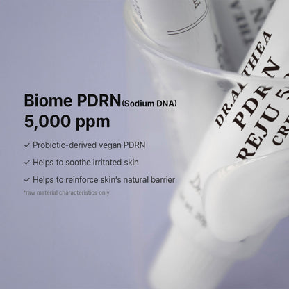 Dr.Althea PDRN Reju 5000 Cream | Biome PDRN Cream for Irritated, Sensitive Skin | Soothing Face Moisturizer with Panthenol and Centella | Korean Vegan Skin Care for All Skin Types, 0.7 Fl Oz